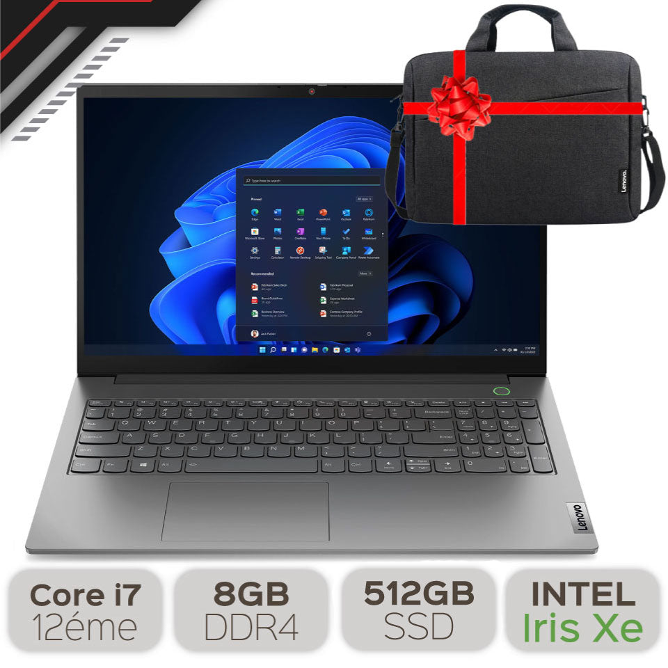 Pc portable Thinkbook i7 12eme Generation 15 8Go 256Go SSD