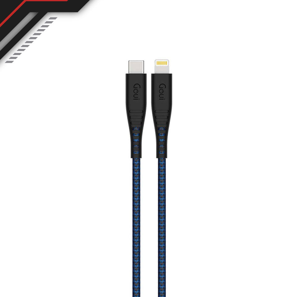 Goui FLEX USB C to Lightning Cable (PD-C94) 2 mtr Dark Blue