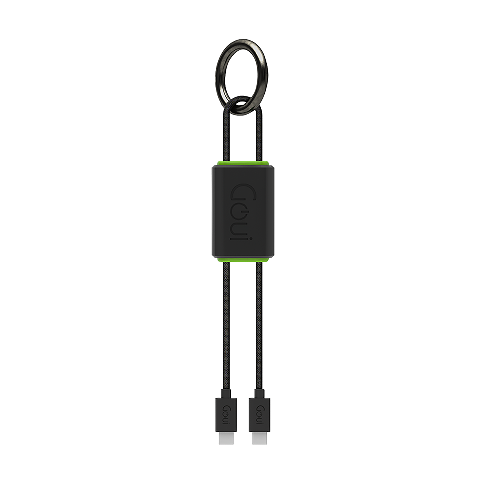 Goui LOCK USB Type C-C  Key Chain Cable -Black