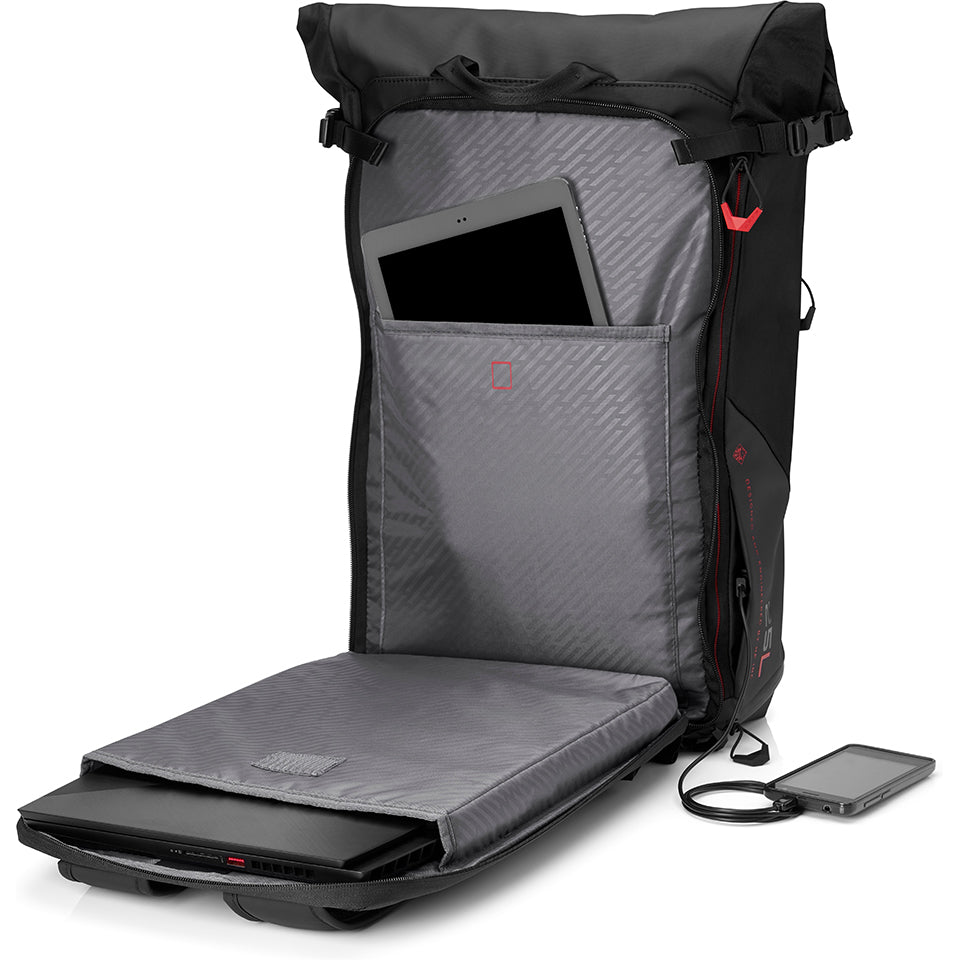 Sac a dos HP OMEN Transceptor Rolltop Noir jusqu a 15 6 Ordicaz