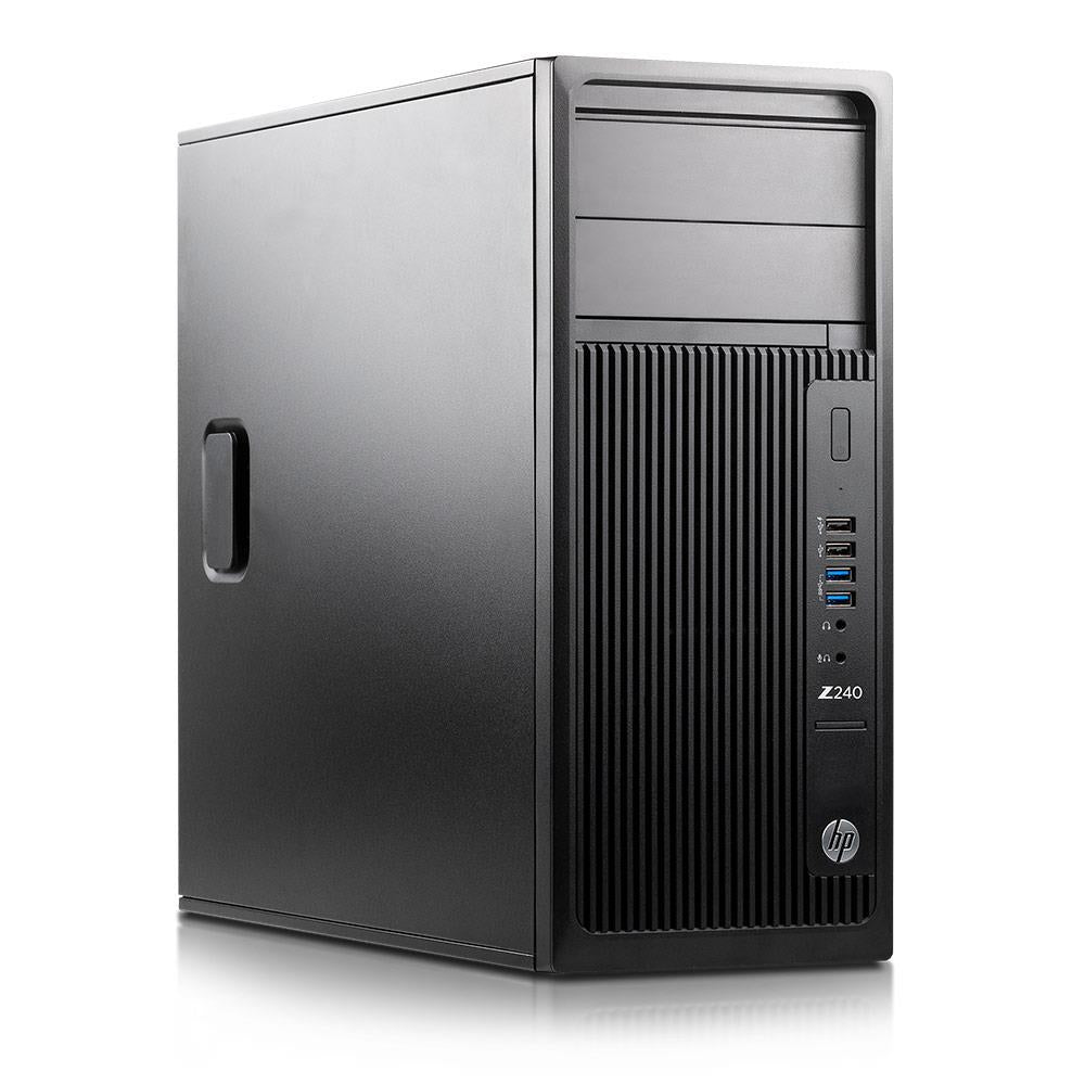 HP Workstation Z240 Intel Xeon E3-1225 v5 / 8GB DDR4 / 256GB SSD / 1TB HDD /NVIDIA QUADRO M2000 4G (Remis à neuf)
