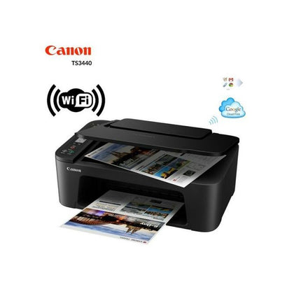 Canon Imprimante TS3440 Jet d'encre couleur AirPrint et Google Cloud Print ( USB / Wi-Fi )