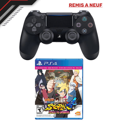 Manette PS4 ORIGINAL [REMIS À NEUF] + JEU NARUTO SHIPPUDEN ULTIMATE NINJA STORM 4