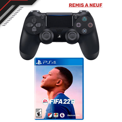 Manette PS4 ORIGINAL [REMIS À NEUF] + FIFA 2022