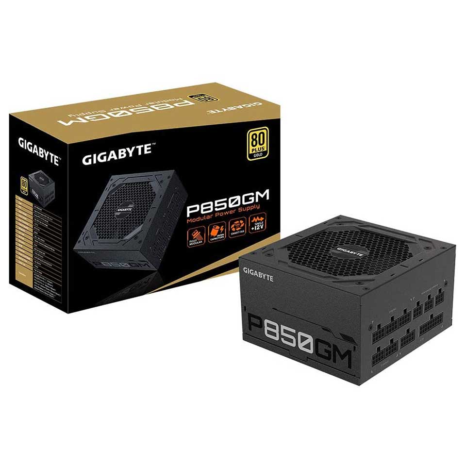 Gigabyte GP-P850GM (80 Plus Gold 850W, Modulaire, Smart Fan, Smart Power Protection, Alimentation)
