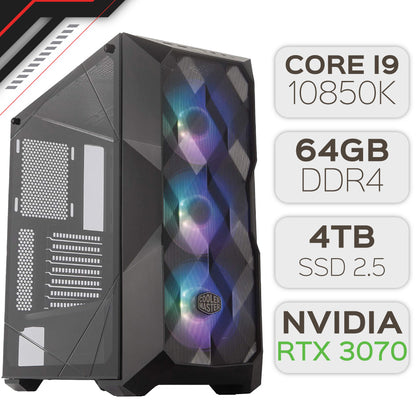 PC GAMER INTEL CORE I9-10850K / 64GB DDR4 / 4TB SSD 2.5