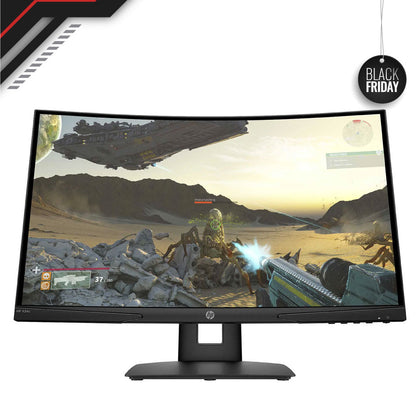 Écran de gaming HP X24c - Full HD (1 920 x 1 080 à 144 Hz),16:9 incurvé 144 Hz FreeSync VA